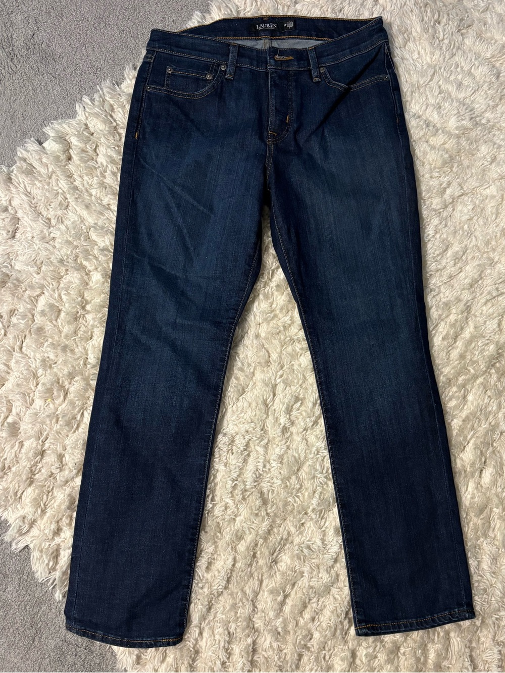 Ralph Lauren Dark Blue Straight Leg Jeans